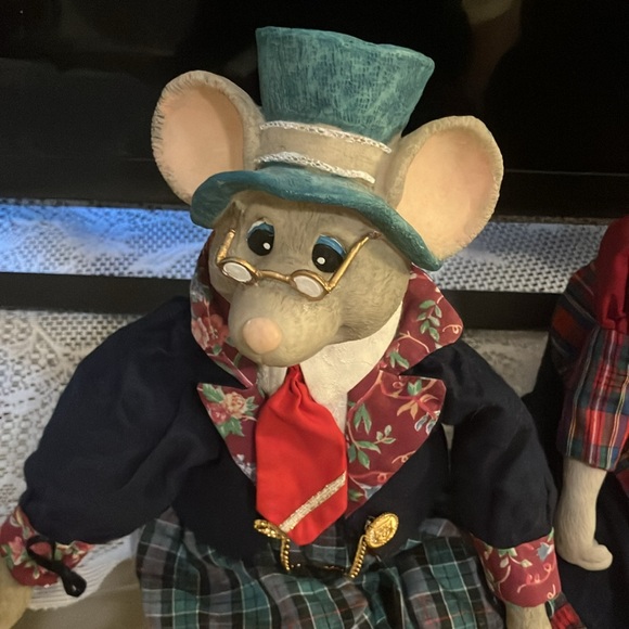 Vintage 90’s House of Lloyd Christmas Marcus & Millicent Mouse Shelf Sitters - Picture 3 of 7